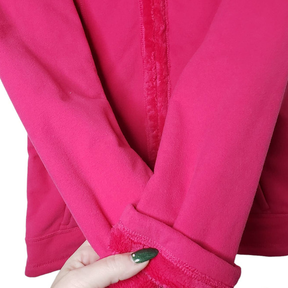 The North Face Morningside Full Zip Fleece Jacket in Passion Pink - Picture 7 of 10